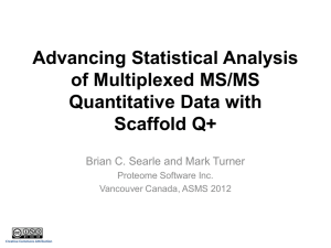 Advancing Statistical Analysis of Multiplexed MS/MS Quantitative