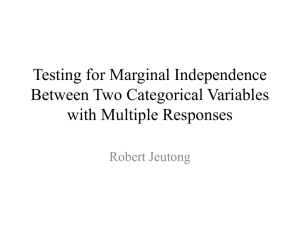 Testing for Marginal Independence Between Two Categorical