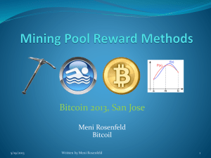 Mining pool reward methods