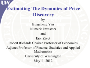 Estimating the Dynamics of Price Discovery