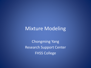 Mixture Modeling - FHSS Research Support Center