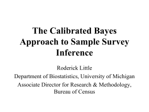 Bayes Inference for Surveys - American Statistical Association