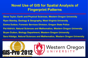 Novel uses of GIS for fingerprint analysis