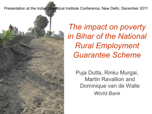 NREGS in Bihar: preliminary findings