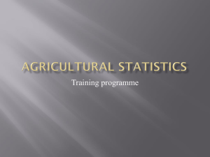 1-Agricultural Statistics - OIC