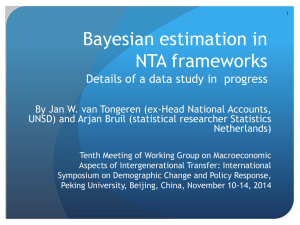 Bayesian estimation and projections in NTA frameworks, Details of a
