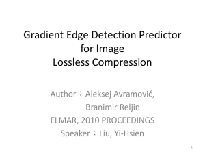 Gradient Edge Detection Predictor for Image Lossless Compression