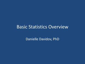 Statistics Overview