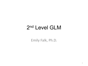 2nd Level GLM