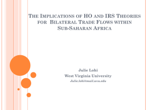 The Implications of HO and IRS Theories for Bilateral Trade Flows