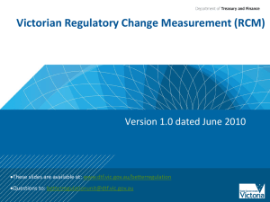 Regulatory change measurement methodology
