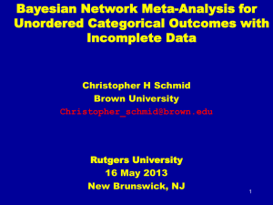 Bayesian Network Meta-Analysis for Unordered