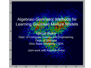 Algebraic-geometric methods for learning Gaussian