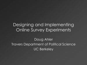 2014-02-20-Ahler-Douglas-Online Survey Experiments - D-Lab