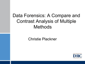 A Compare-And-Contrast Analysis of Multiple Methods