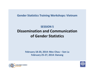 Dissemination of gender statistics