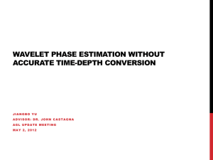Wavelet phase determination without accurate time