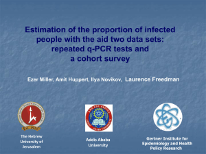 The Estimation of the Proportion of Infected People with the Aid of
