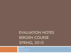 Ex Post Evaluation Methods Slides