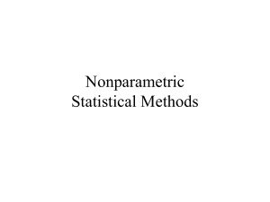 Nonparametric Statistical Procedures