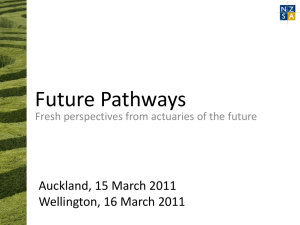 Future Pathways - New Zealand Society of Actuaries