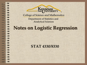 STEP 7: Logistic Regression Modeling and Interpretation of Output