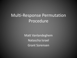Multi-Response Permutation Procedure