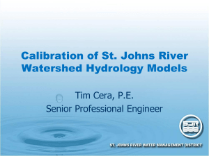 Calibration of St. Johns River Watershed Hydrology Models
