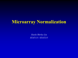 Array normalization, Gene expression index