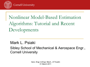 Nonlinear Model-Based Estimation Algorithms