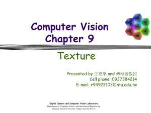 Texture - Digital Camera and Computer Vision Laboratory