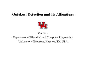 Quickest Detection and Its Applications