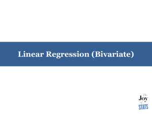 Linear Regression - The Joy of Stats
