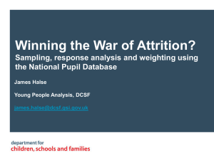 Sampling, response analysis and weighting using the National Pupil