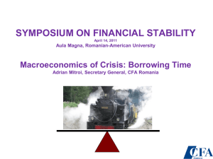 Adi Mitroi presentation Conference on Financial Stability April 2011