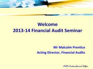 Key Changes and Tips for 2012-13 Audit Process