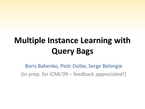 Multiple Instance Learning with Query Bags
