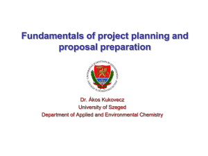 A.Kukovecz – Fundamentals of project planning and
