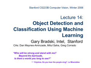 Object Detection and ClassificationUsing