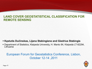 Land Cover Geostatistical Classification for Remote Sensing