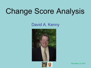 Change Score Analysis