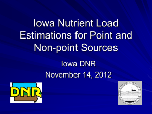 Iowa Nutrient Load Estimations for Point and Non