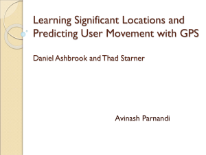 Learning Significant Locations and Predicting User Movement with
