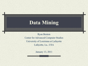 A Data Structure for Data Mining - CACS