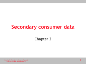 Statistics for Marketing and Consumer Research