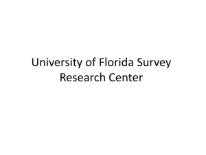 Survey Research - Bureau of Economic and Business Research