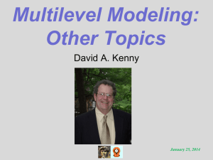 Other Topics - of David A. Kenny