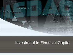 Investment in Financial Capital