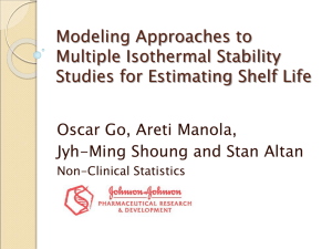 Bayesian Modeling in Accelerated Stability Studies