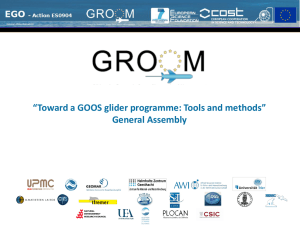 Toward a GOOS glider programme: Tools and methods